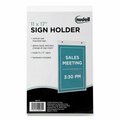 Artistic NuDell, Clear Plastic Sign Holder, Wall Mount, 11 X 17 38017Z
